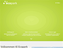 Tablet Screenshot of ecopark.dk