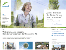 Tablet Screenshot of ecopark.de